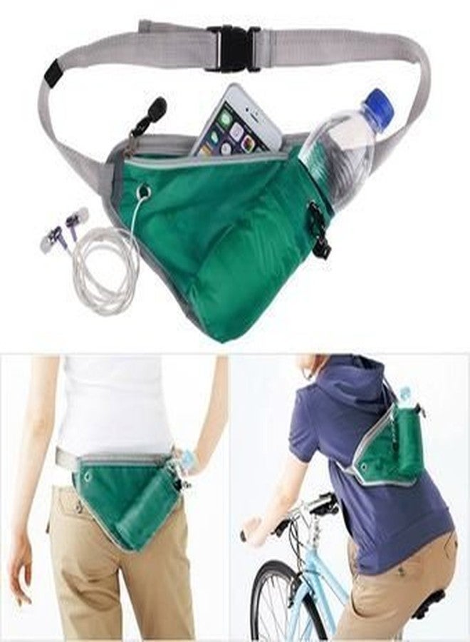 FAGVA Sport Waist Belt Bag Workout Belt Sport Waist Pack Exercise Waist Bag Running Belt Waist Pack Compatible with Mobile Phones and Hands Free Marathon Jogging Walking Fanny Pack - Image 2